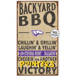Jardine - Wisconsin-Stevens Point Pointers 11" x 20" Indoor/Outdoor BBQ Sign - Brown