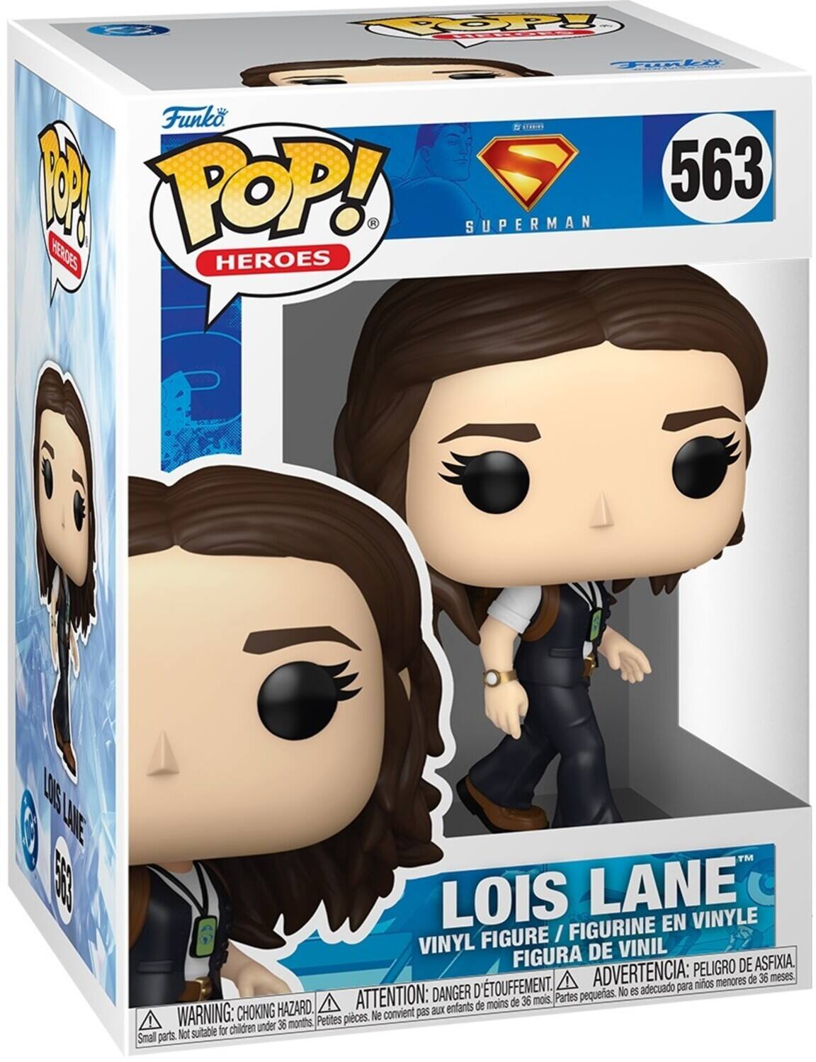 Funko Pop! Heroes 563 - Superman Heroes Lois Lane 563 TM Lois Lane Figurine en Vinyle Figure / Vinyl Figura de Vinil Peligro de Asfixia. D'touffement. Advertencia: niños menores de 36 meses. Danger d'étouffement. Attention: peligro de asfixia. No es adecuado para niños menores de 36 meses. Partes pequeñas. Petites pièces. Ne convient pas aux enfants de moins de 36 mois. Warning: choking hazard. Small parts. Not suitable for children under 36 months.
