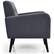 Alt View 17. Costway - Mid-Century Accent Chair with Rubber Wood Legs - Grey.