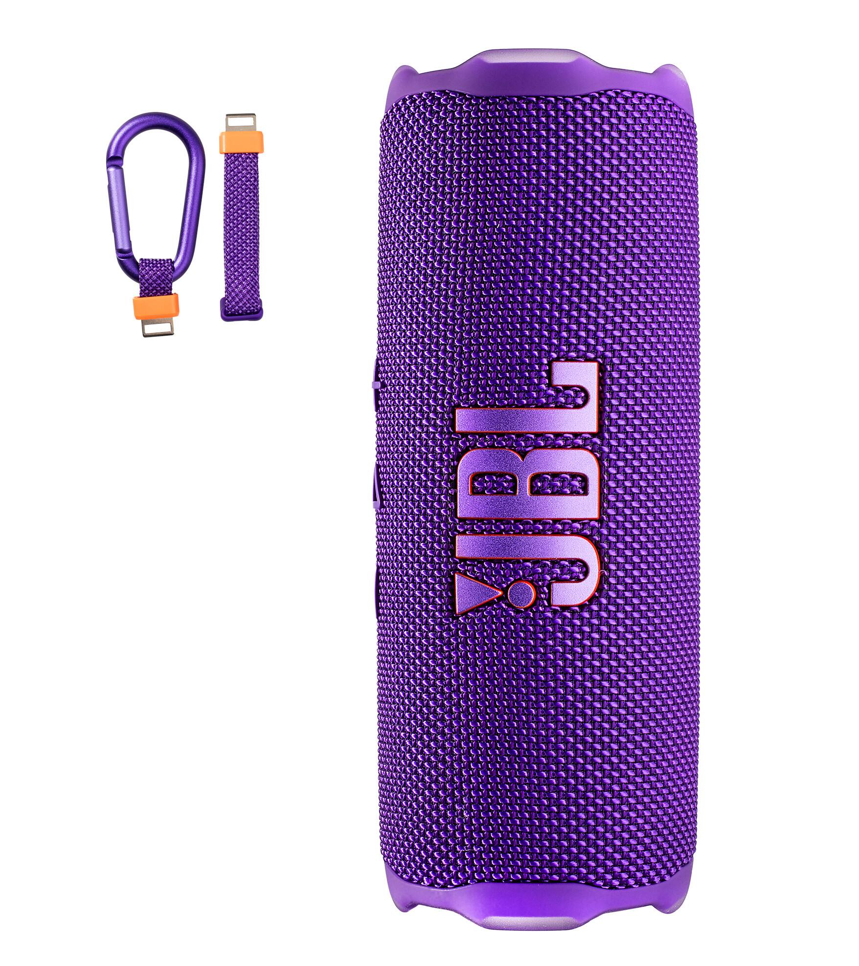 Alt View 4. JBL - JBL Flip 7 Portable Bluetooth Speaker (Purple), deep bass, IP68 waterproof, for home, Outdoors Bundle - Purple.