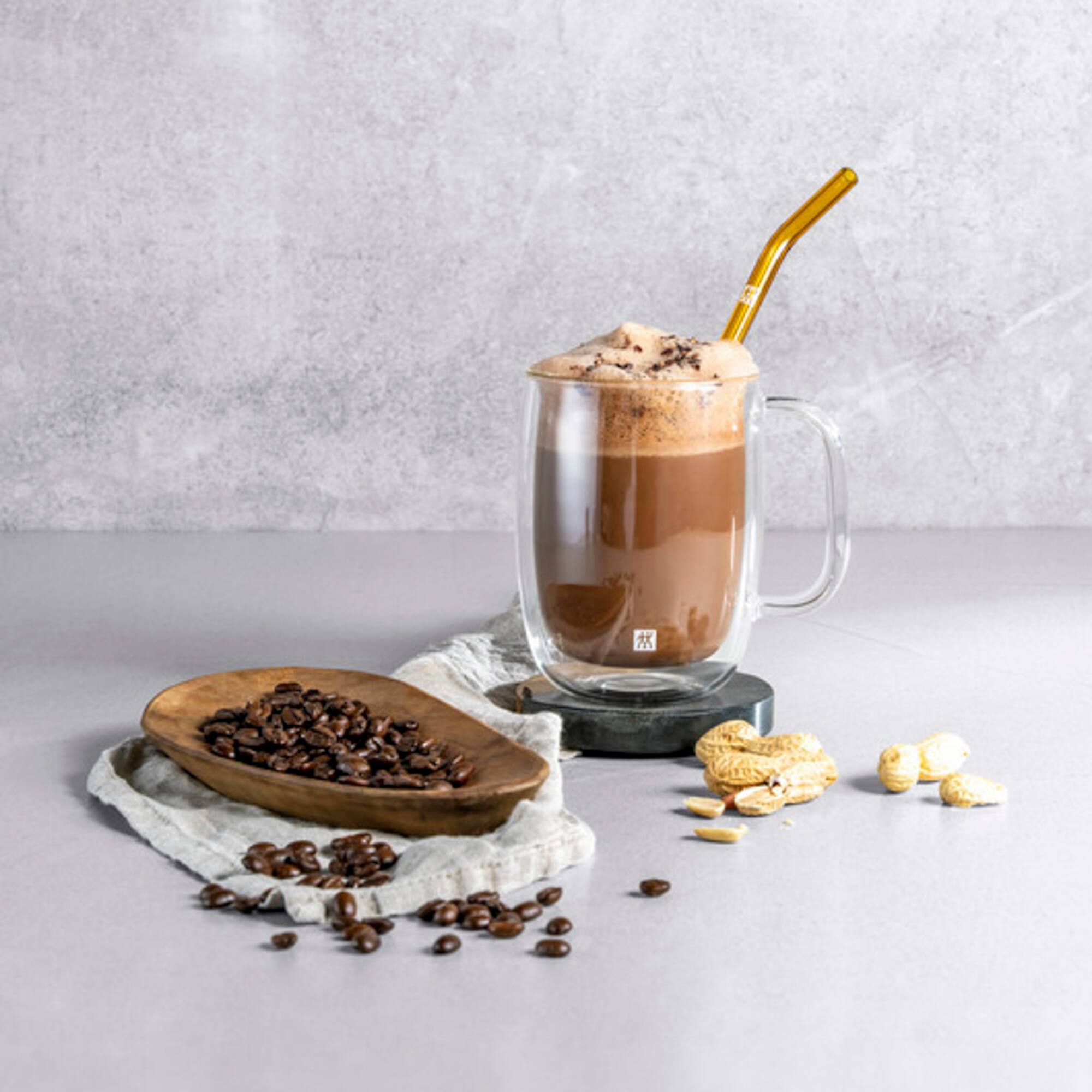 Alt View 4. ZWILLING - ZWILLING Sorrento 5-pc Bent Glass Straw Set - Multi Color - Multi.