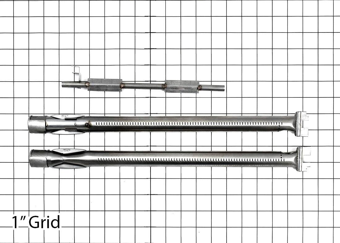 Alt View 1. Music City Metals - Music City Metals - MCM09129G362 BURNER TUBE KIT W CROSSOVER pipe burners, straight, 19" to 16 1/2".