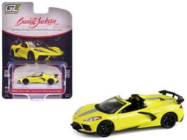 Greenlight - 2022 Chevrolet Corvette C8.R Convertible Stripes "Barrett-Jackson" Series 15 1/64 - Yellow with Silver