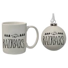 The Memory Company - Arkansas Razorbacks Holiday Ornament & Mug Set - Multicolor