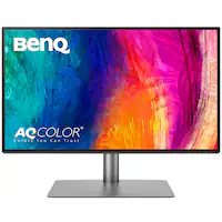 BenQ - AQCOLOR PD2725U Designer 27" IPS LED 4K HDR 60Hz Mac Compatible Monitor (HDMI/DP/Thunderbolt 3 65W) - Metallic Gray - Front_Zoom