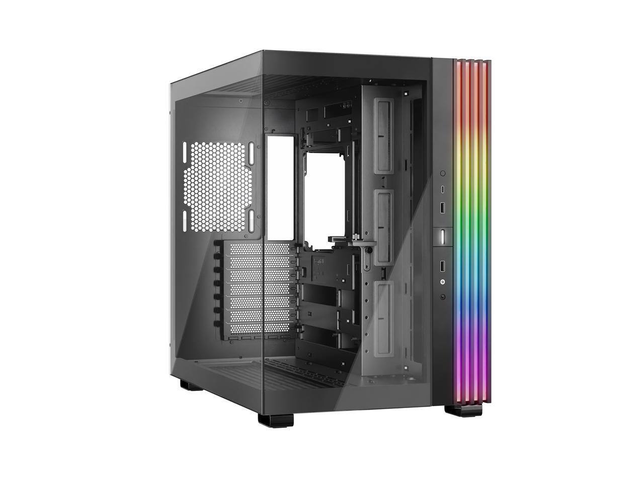 Front. be quiet! - be quiet! Light Base 600 DX Black Steel (SGCC), ABS, Glass ATX Mid Tower Case - Black.