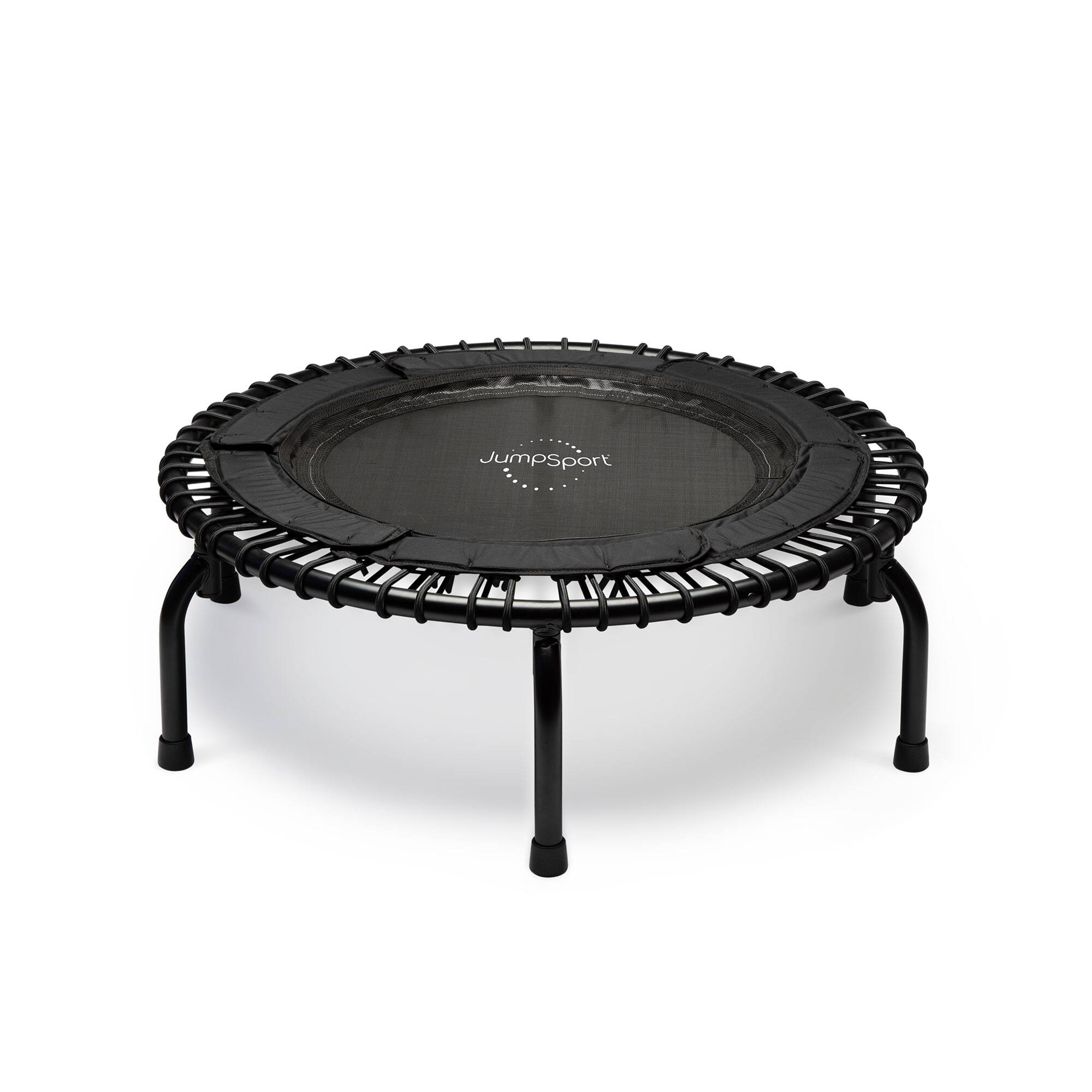 Alt View 5. JumpSport - JumpSport 250 Workout Rebounder for Adults, 39" Mini Fitness Trampoline, Black - Matte Black.
