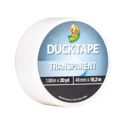 DUCKTAPE TRANSPARENT
1.88 in X 20yd
48 mm X 18.2 m
ShurTech Brands, LLC 2016
7469 I 323599