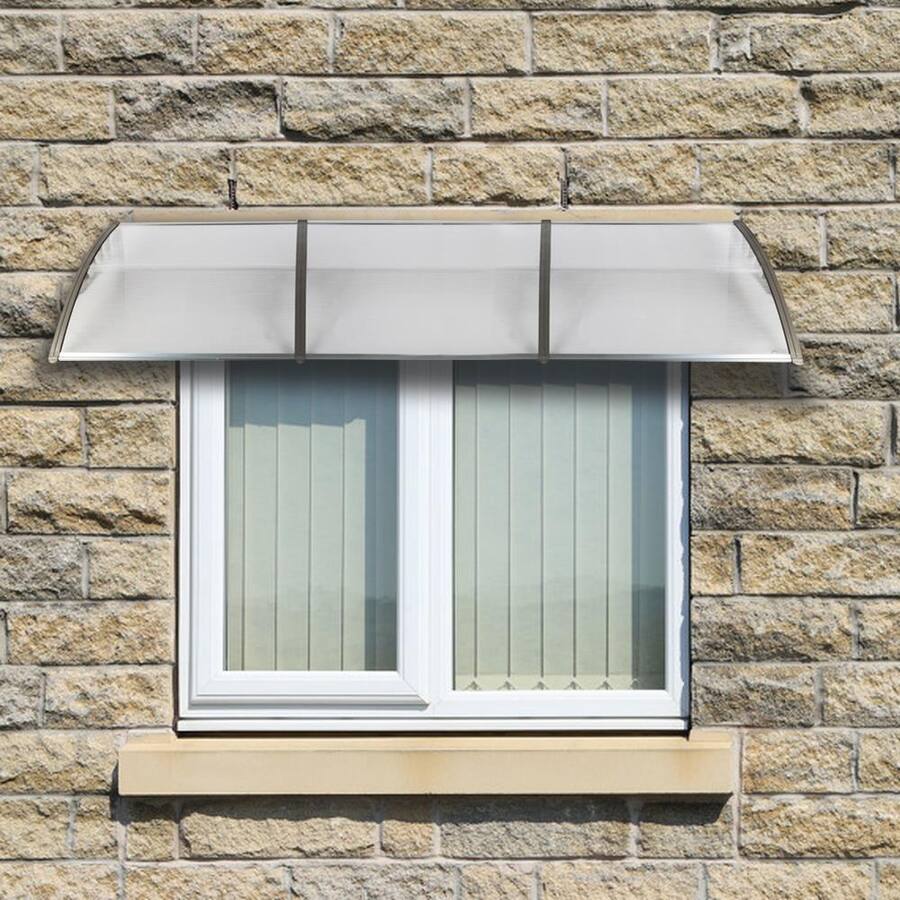 Winado 40"x120" Window Awning Canopy, Polycarbonate Front Door Patio ...