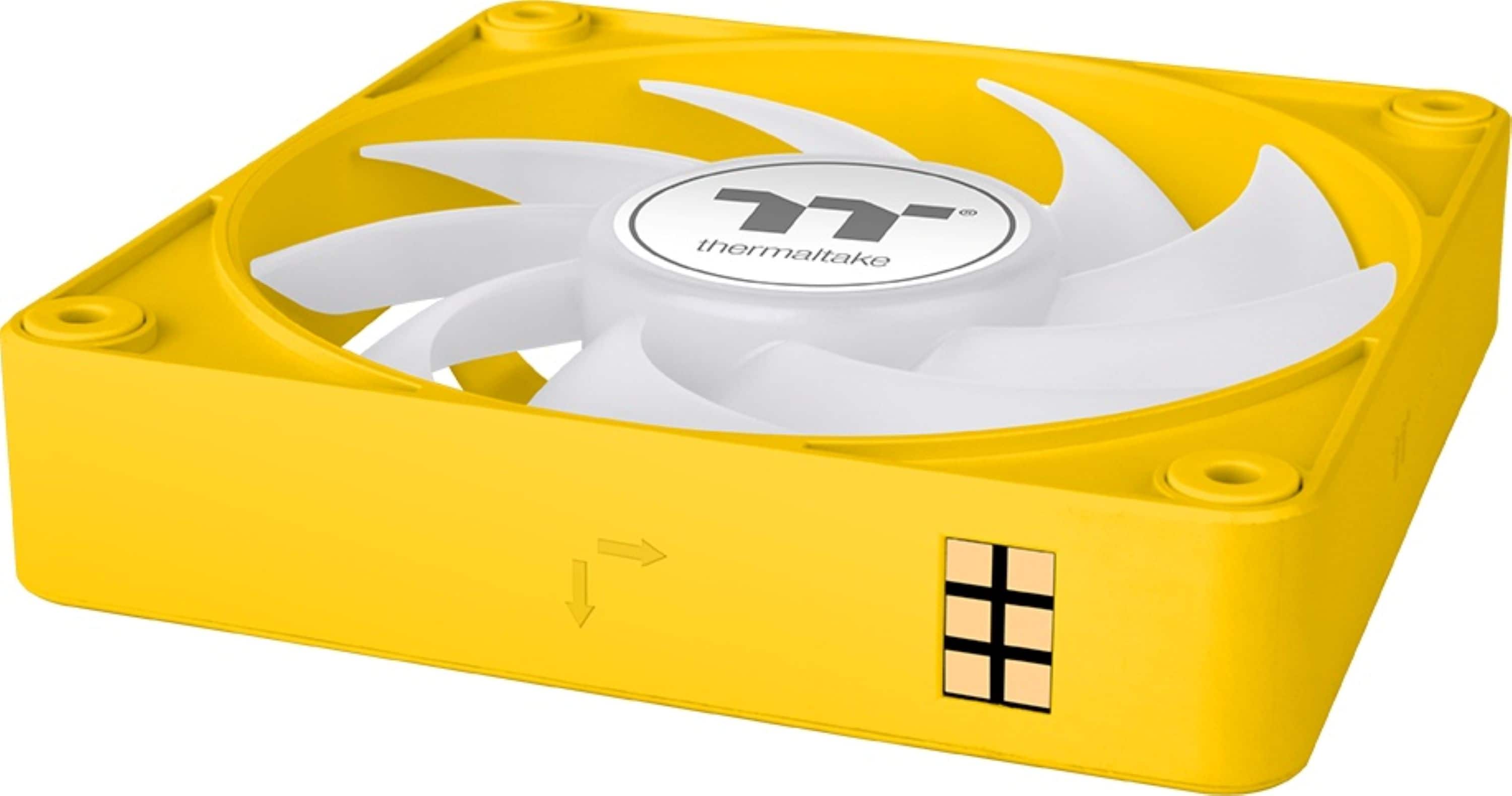 Alt View 4. Thermaltake - CT120 EX ARGB Sync 120mm Computer Case Cooling Fan (3-Pack) - Bumblebee.