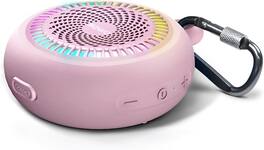 FINEAK - Small Portable Wireless Bluetooth Speaker with Clip Waterproof - Pink