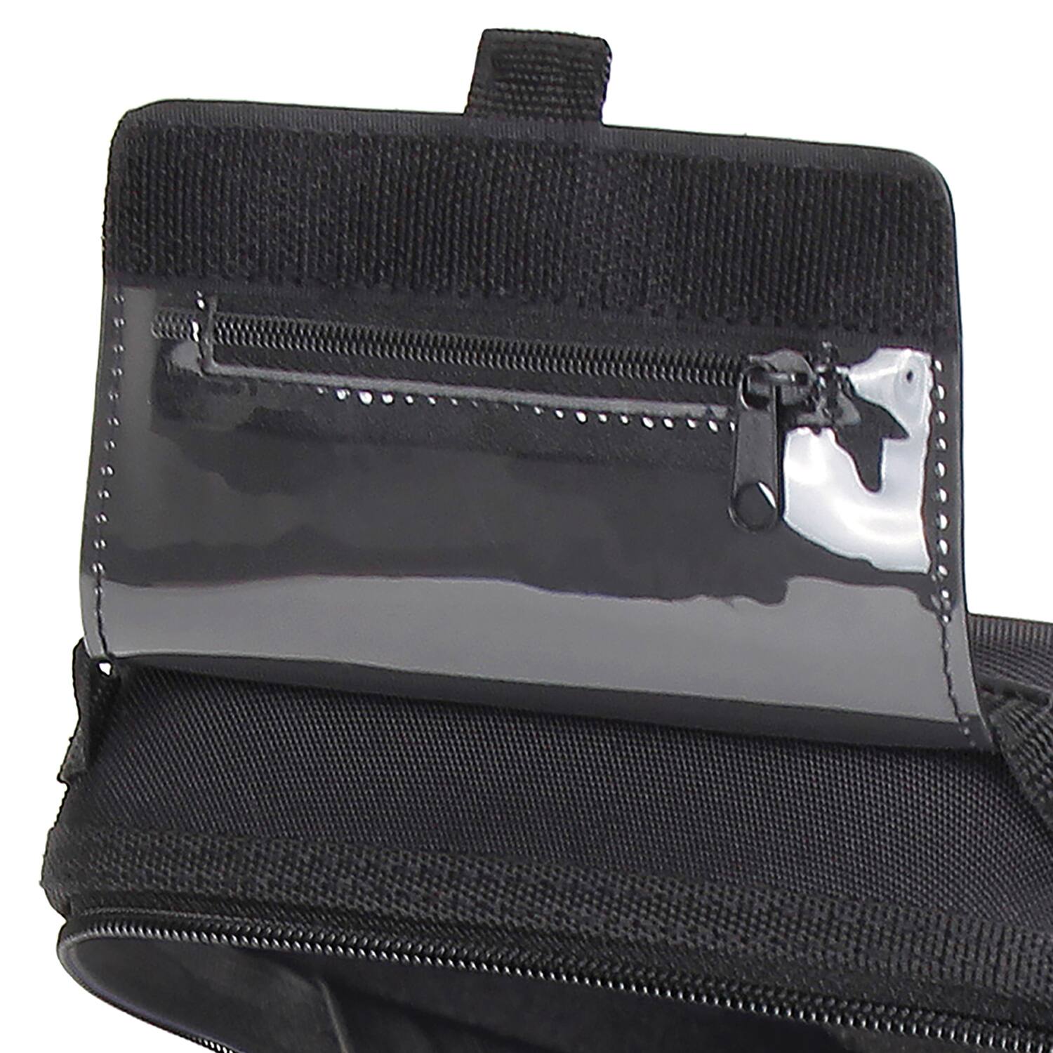 Left. USA Gear - Quick-Access DSLR Hard-Shell Camera Zoom Lens Case - Black.