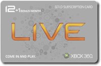 Front Standard. Microsoft - Xbox Live 12-Month Gold Renewal Card + One Bonus Month.