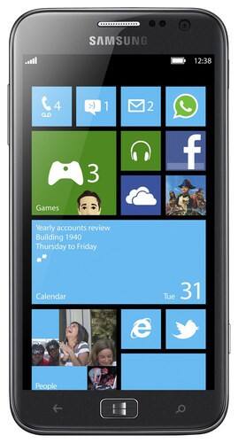 Front Standard. Samsung - ATIV S Cell Phone (Unlocked) - Gray.