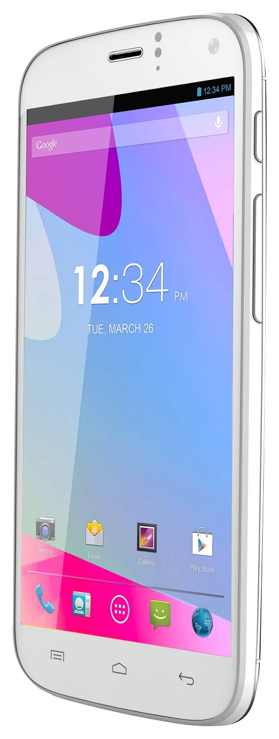 Front. BLU - Life One X Cell Phone (Unlocked) - White.