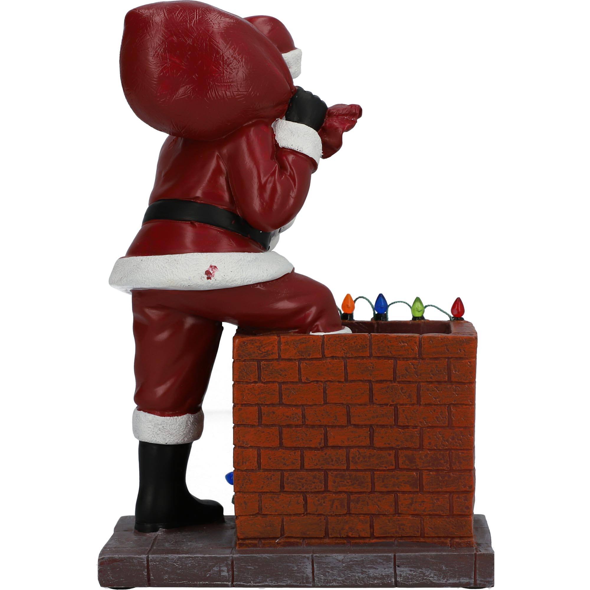 Alt View 1. The Memory Company - Alabama Crimson Tide 8'' Up on the Rooftop Santa Figurine - Multicolor.