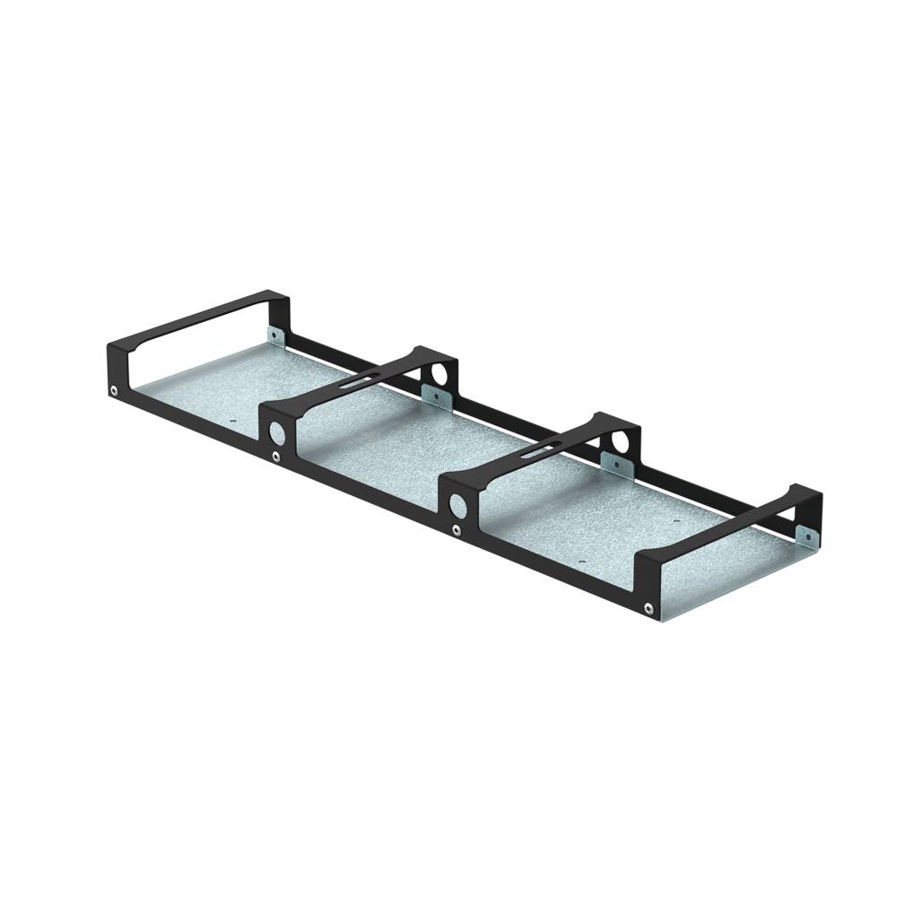 Alt View 1. RackSolutions - RackSolutions 3-Unit Mac Mini Bracket Set for Modular Shelf (M4, 2024) - Black.