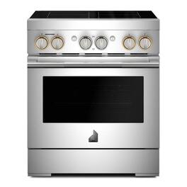 JennAir - RISE 4.1 Cu. Ft. Freestanding Electric Induction Range - Stainless Steel