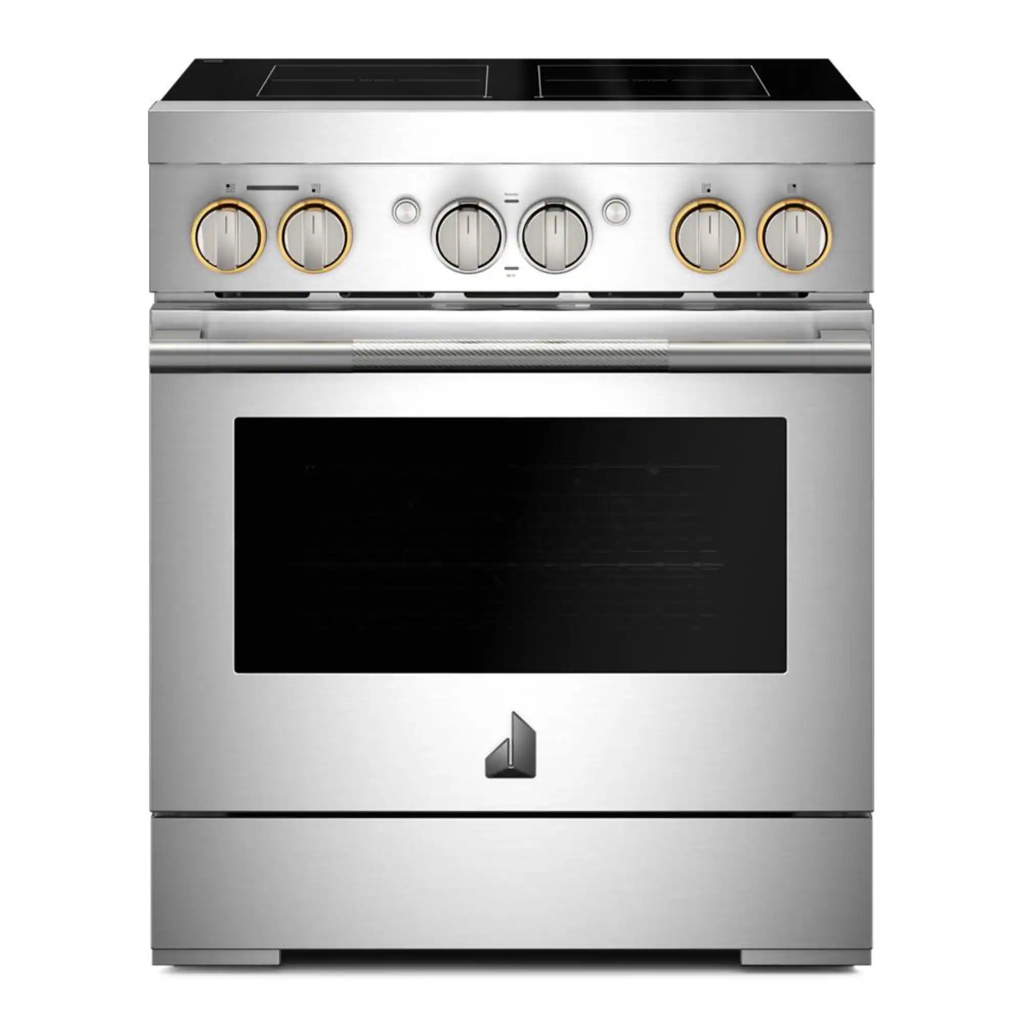 Front. JennAir - RISE 4.1 Cu. Ft. Freestanding Electric Induction Range - Stainless Steel.