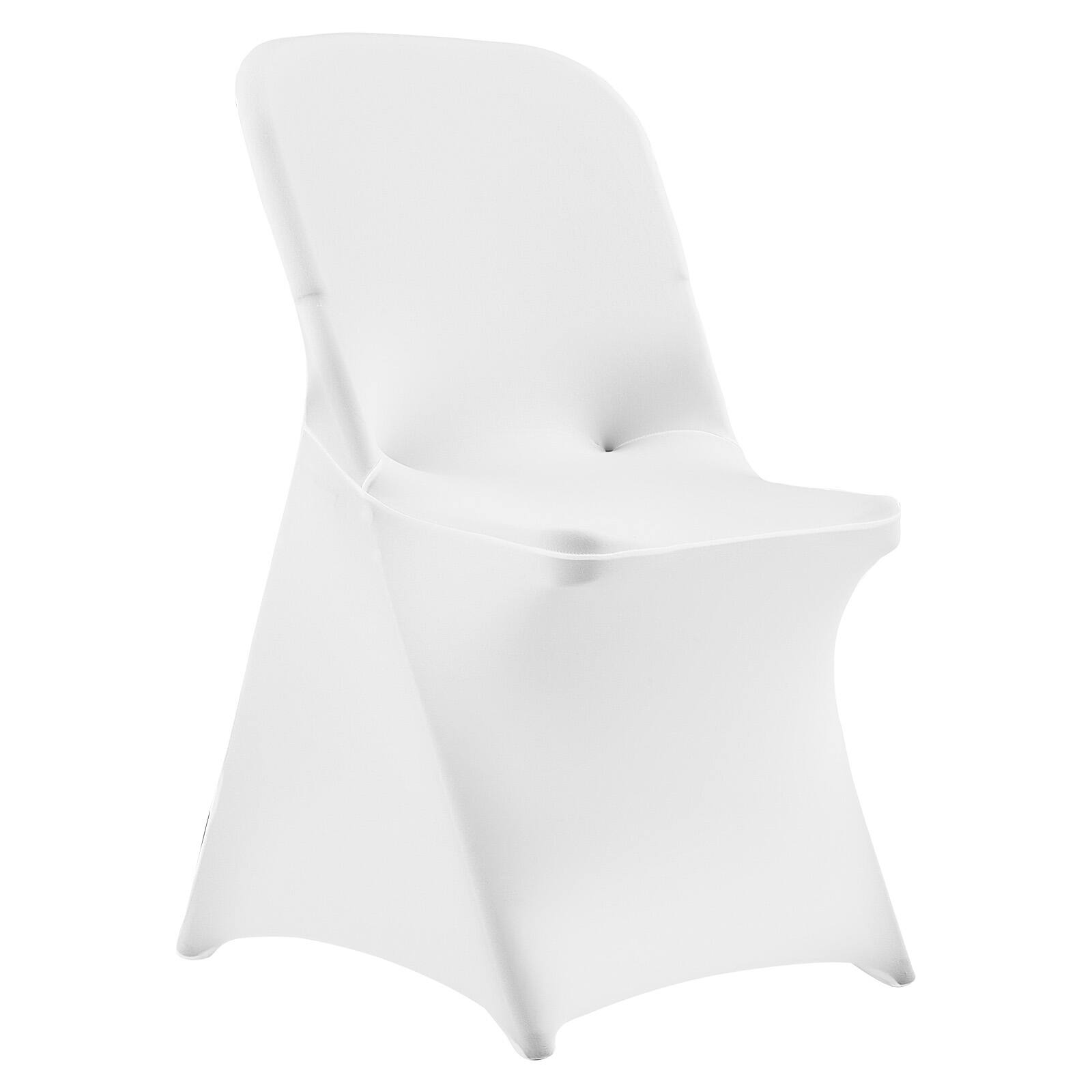 Alt View 5. VEVOR - 30 Pcs White Chair Covers, Polyester Spandex Chair Cover, Stretch Slipcovers for Wedding Party Dining Banquet - White.