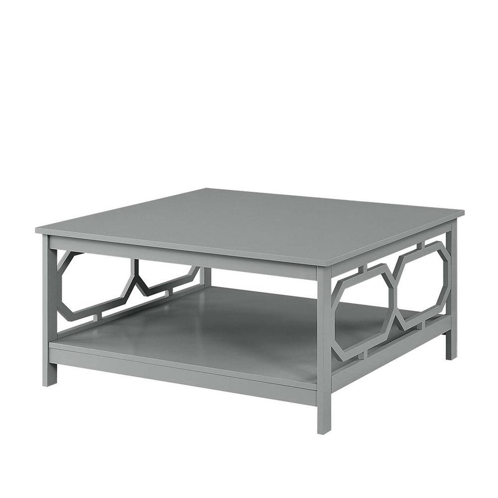 Convenience Concepts - Omega Square 36" Coffee Table - Gray