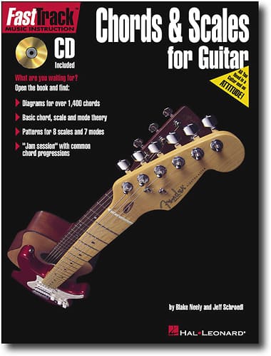 Front. Hal Leonard - Chord & Scales for Guitar Instructional Book and CD.