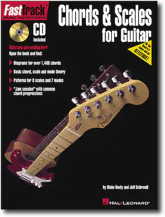 Front. Hal Leonard - Chord & Scales for Guitar Instructional Book and CD.
