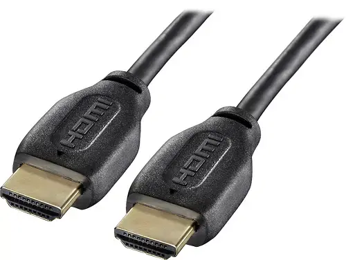 Front. Dynex™ - 12' 4K Ultra HD HDMI Cable - Black.