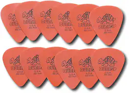 Dunlop - Tortex Guitar Picks (12-Pack) - Black