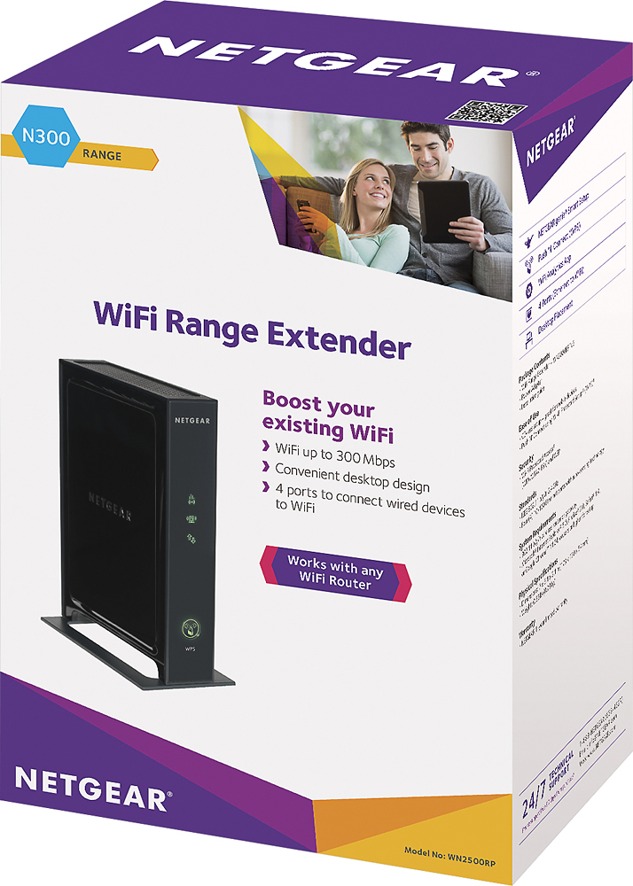 N300 NETGEAR WN2000RPT-200NAS WiFi Range Extender Desktop Version 