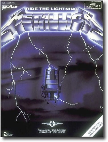 Front Standard. Hal Leonard - Metallica: Ride The Lightning Sheet Music.