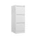 Alt View 4. HTUTWOO - 3 Drawer File Cabinet with Lock - Two Drawer Filing Cabinet, Vertical File Cabinet for Office Organizer Storage Cabinet - White.