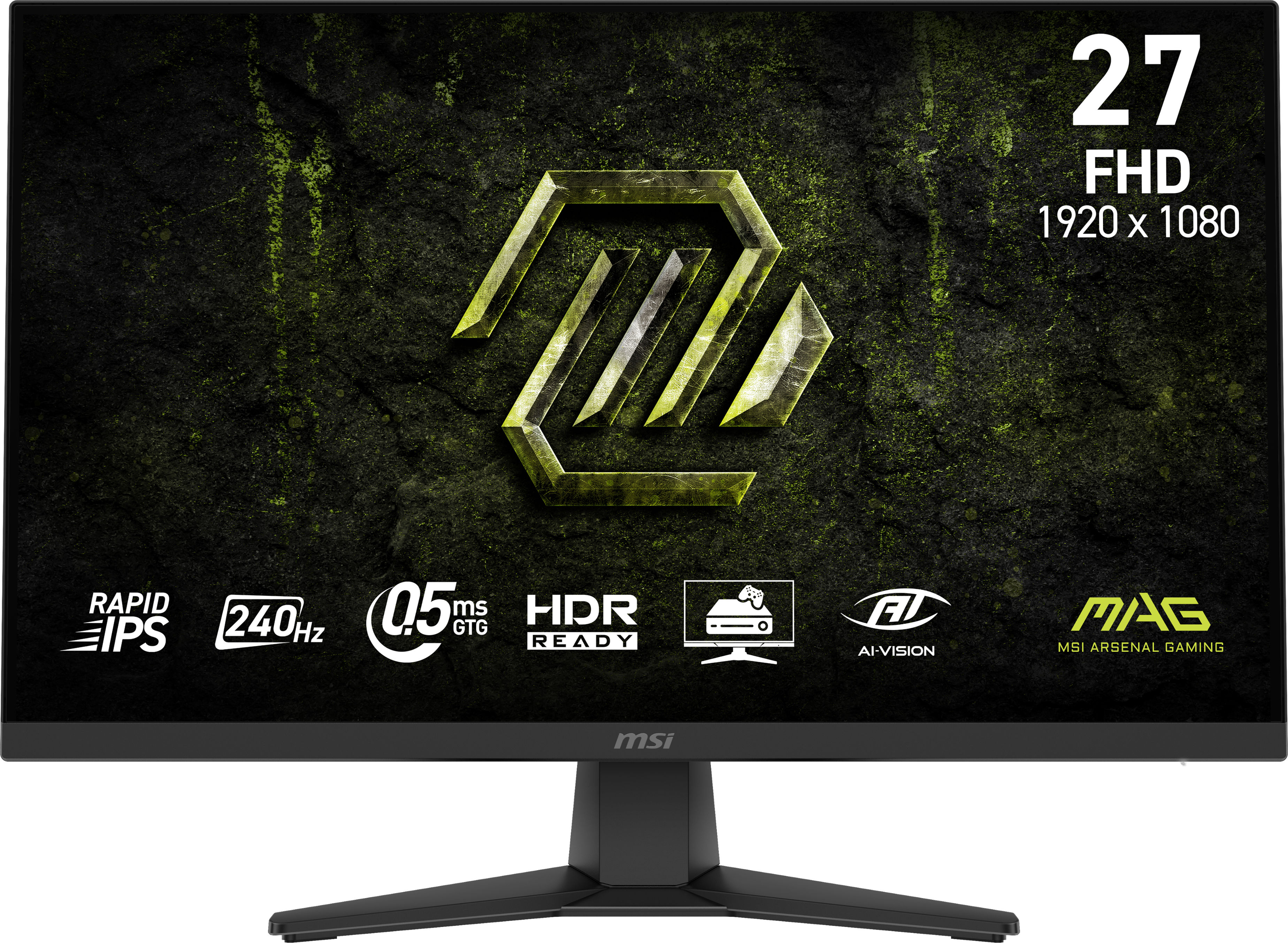 MSI - MAG 272F X24 27" LCD FHD 0.5ms Adaptive Sync Gaming Monitor with HDR Ready (DisplayPort, HDMI) - Metallic Black