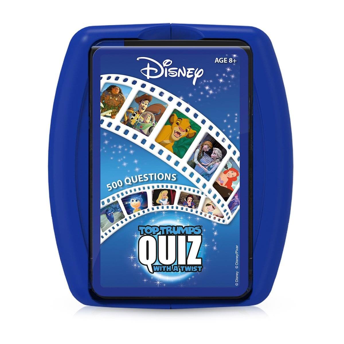 AGE 8+ Disney 500 QUESTIONS TOP TRUMPS QUIZ WITH A TWIST Disney/Pixar