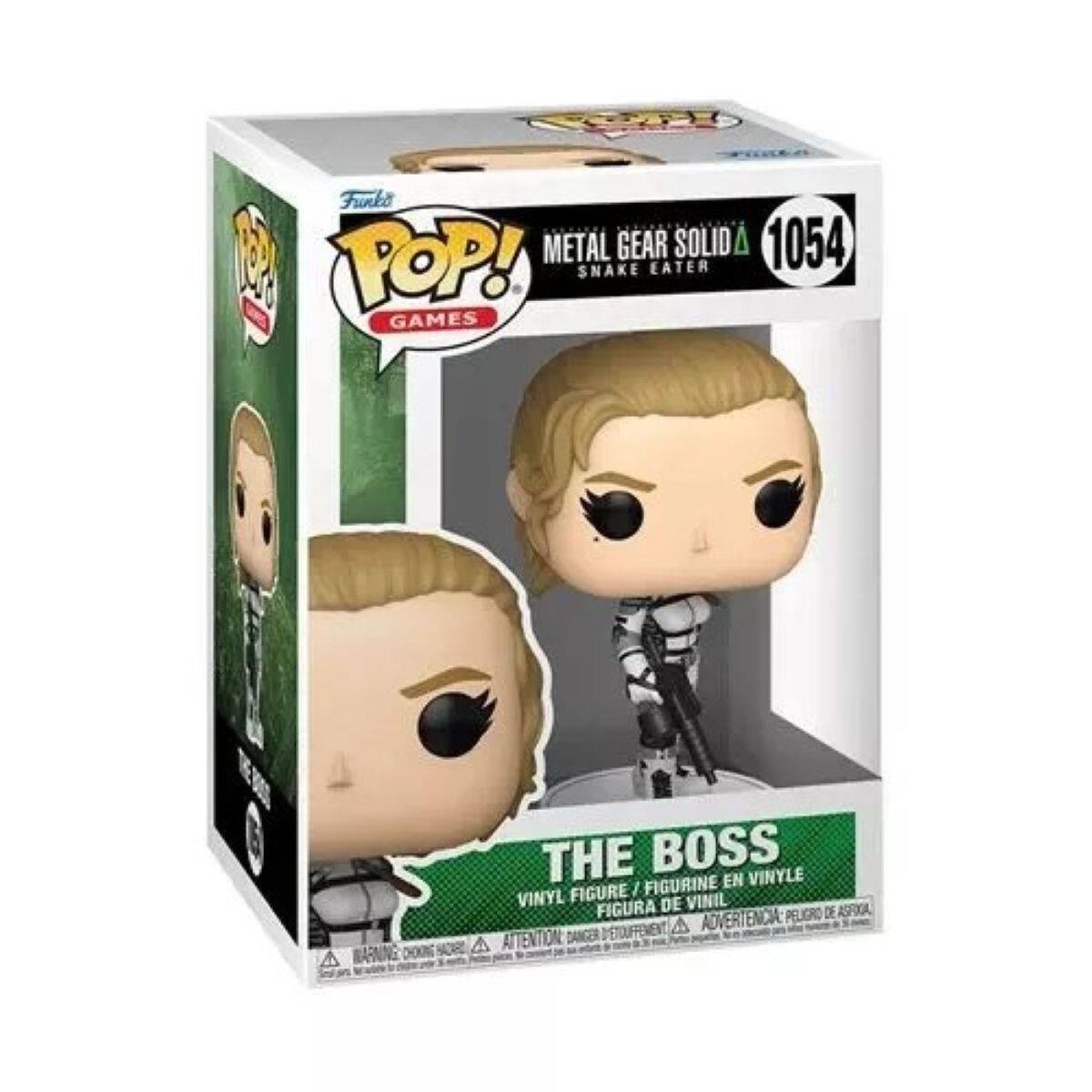 Funko METAL GEAR SOLID 1054 POP! SNAKE EATER GAMES THE BOSS FIGURINE EN VINYLE FIGURE / VINYL DE VINIL FIGURA PELIGRO DE ASRIKIA DETOUFFEMENT ADVERTENCIA A ATTENTION DANGER