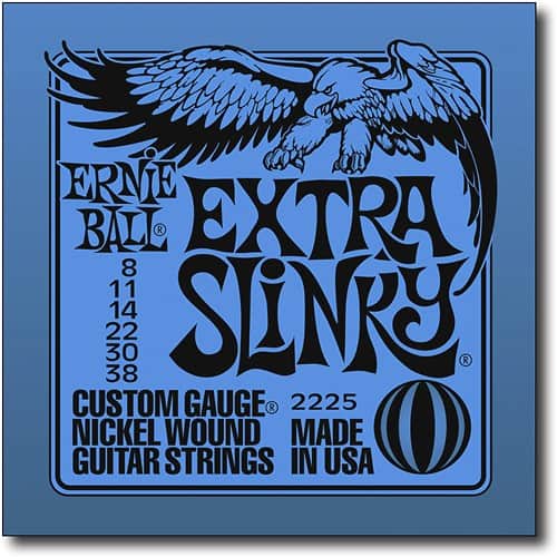 Front Standard. Ernie Ball - Extra Slinky Nickel-Plated Steel Guitar Strings.