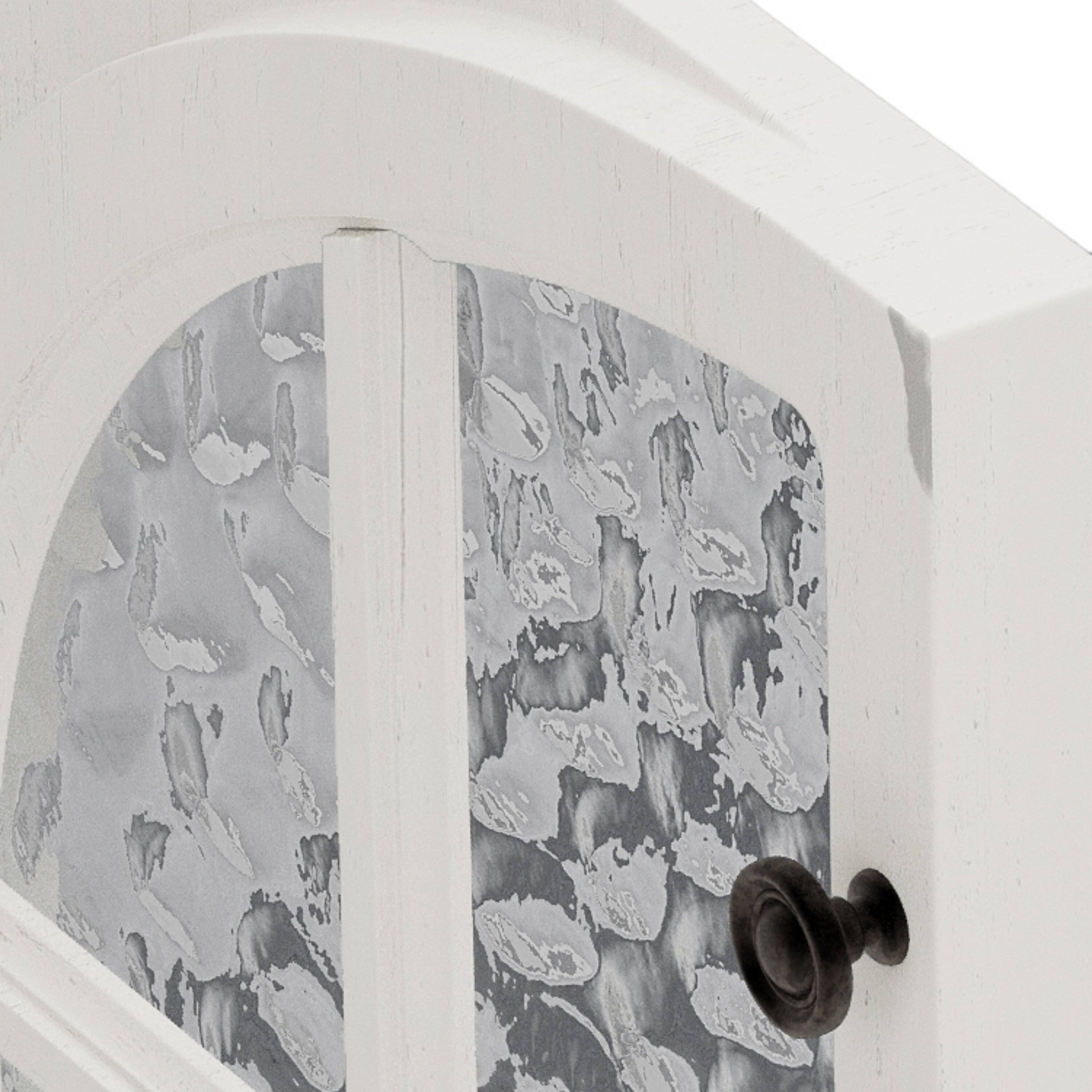 Alt View 6. Boyel Living - 31 Inch Farmhouse Bathroom Vanity with Ceramic Sink Rustic Cabinet Bronze Pulls Soft Close Antique White - White.