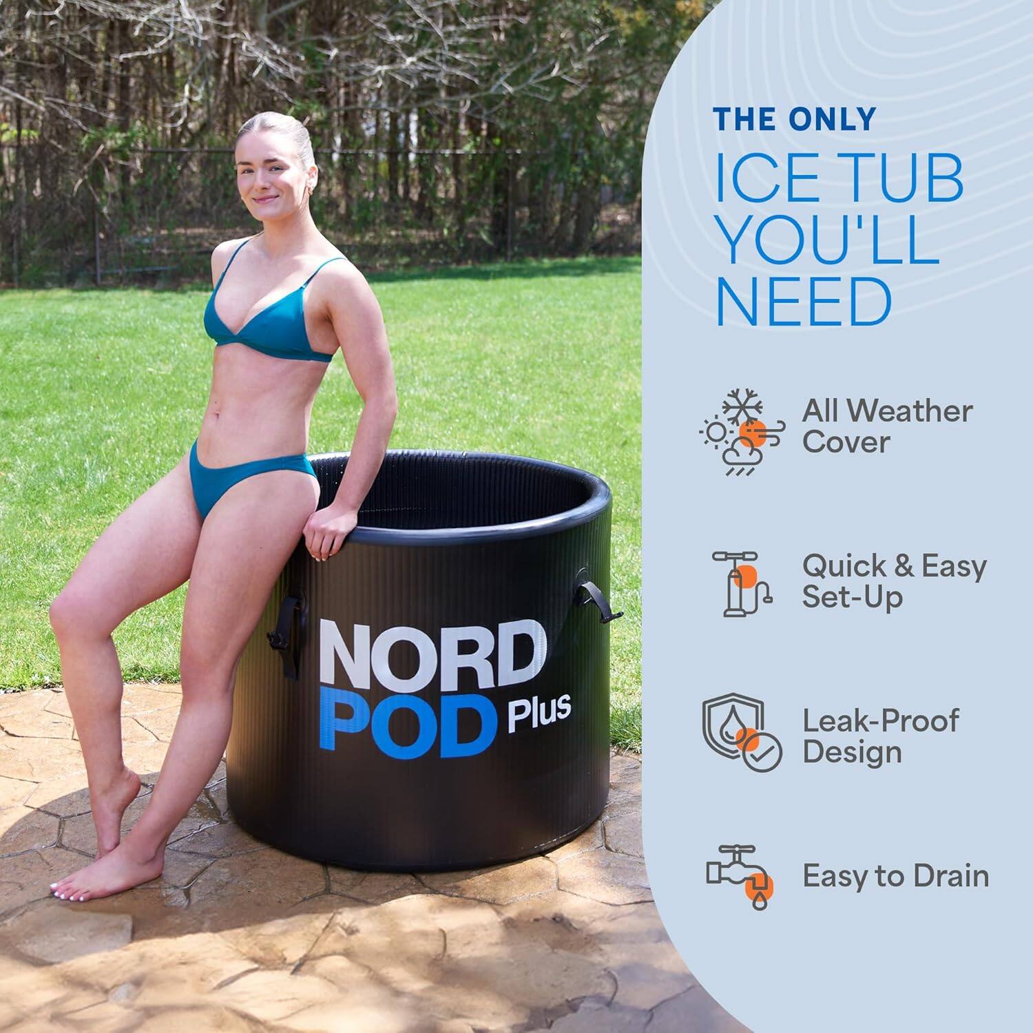 THE ONLY ICE TUB YOU'LL NEED

- All Weather Cover
- Quick & Easy Set-Up
- Leak-Proof Design
- Easy to Drain