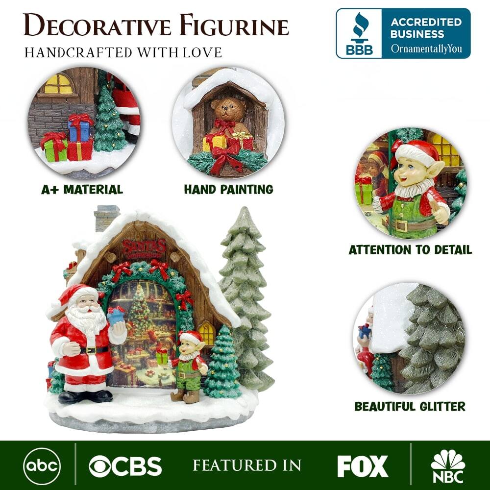 DECORATIVE FIGURINE  
HANDCRAFTED WITH LOVE  

A+ MATERIAL  
HAND PAINTING  
ATTENTION TO DETAIL  
BEAUTIFUL GLITTER  

ACCREDITED BUSINESS  
OrnamentallyYou  

FEATURED IN  
abc  
CBS  
FOX  
NBC