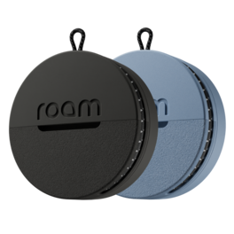 Roam - 3-in-1 Tracker - Bluetooth Item Locator, Keys/Luggage/Pet Gear, iOS or Android Find My, IP67, 2-Pack, Black & Blue - Black/Blue