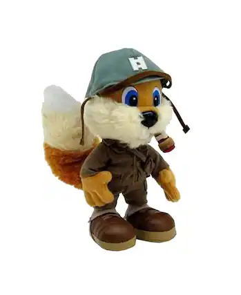 Front. Toy Vault - Conker Live and Reloaded 9 Inch Plush Figure - Brown.