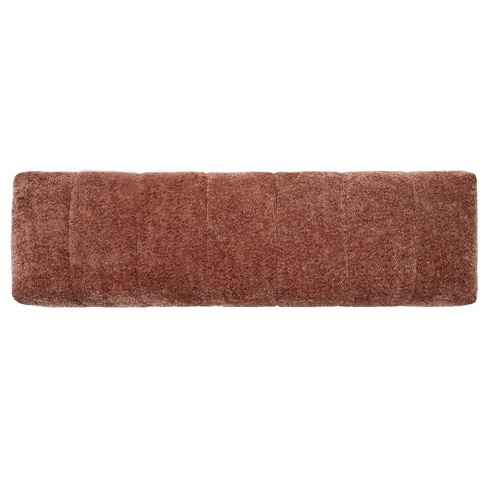 Alt View 3. Ropilly - Ropilly Rust Red Boucle Dining Bench, Modern Upholstered Accent Bench for Entryway and Bedroom, High Capacity Seating - Rust Red.