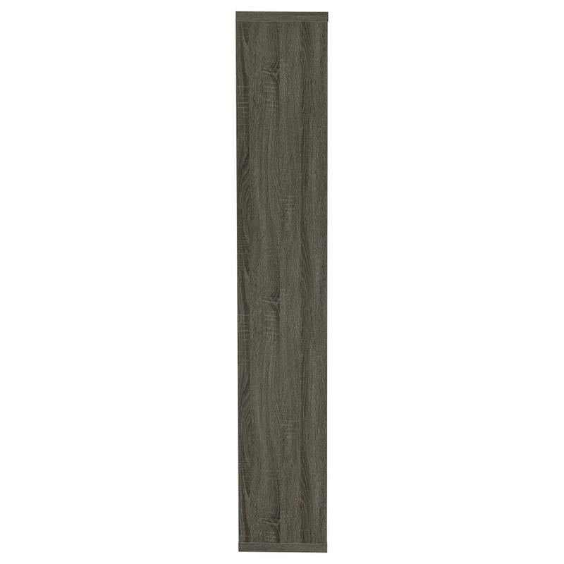 Alt View 2. HTUTWOO - 8-Shelf Geometric Bookcase-Wooden Open Back Bookshelf,70.75" Tall Vertical Storage Display Shelving Unit for Living Room - Grey.