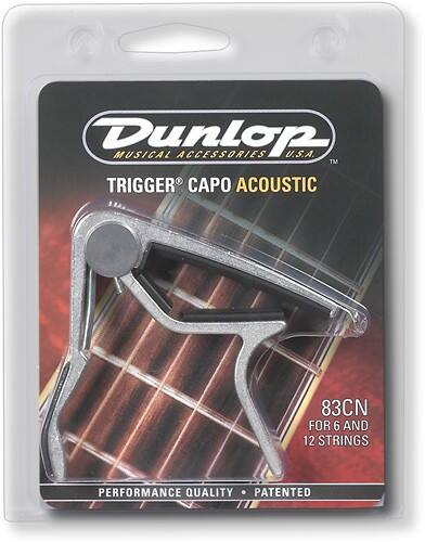 Front Standard. Dunlop - Trigger Guitar Capo - Nickel.
