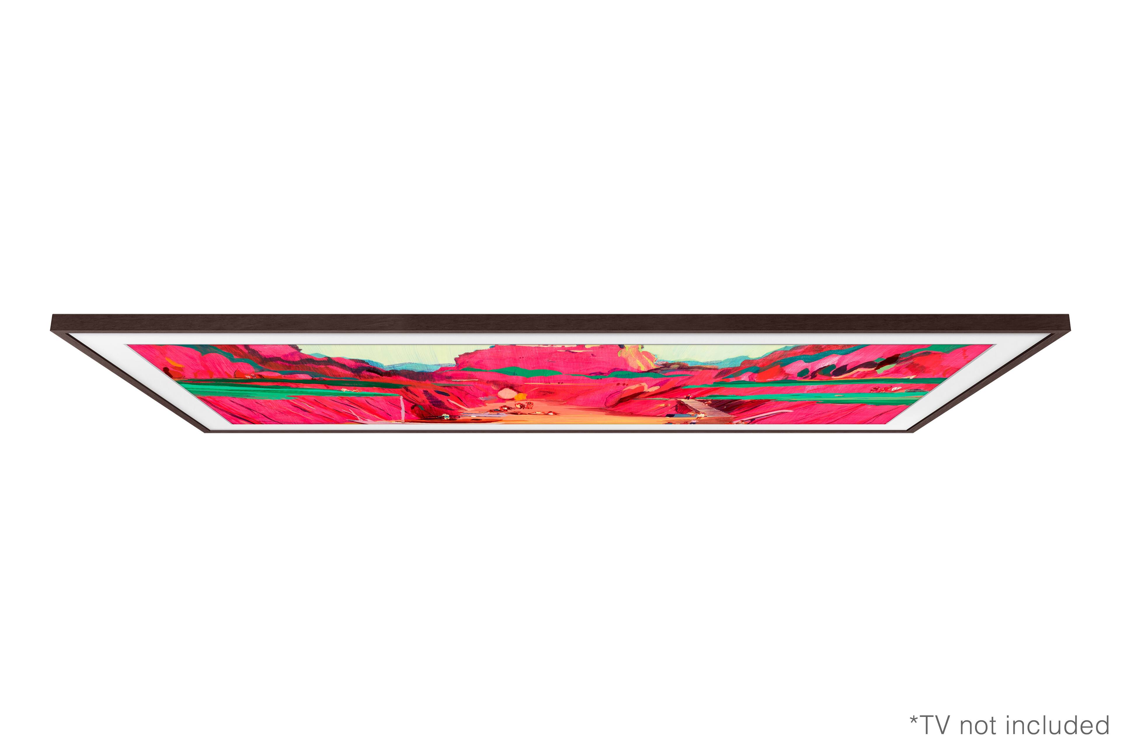 The text on the image reads "TV not included."