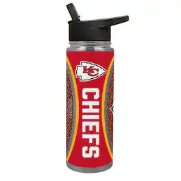 Great American Products - Kansas City Chiefs 24oz. Jr. Thirst Game Ball Hydration Bottle - Brown