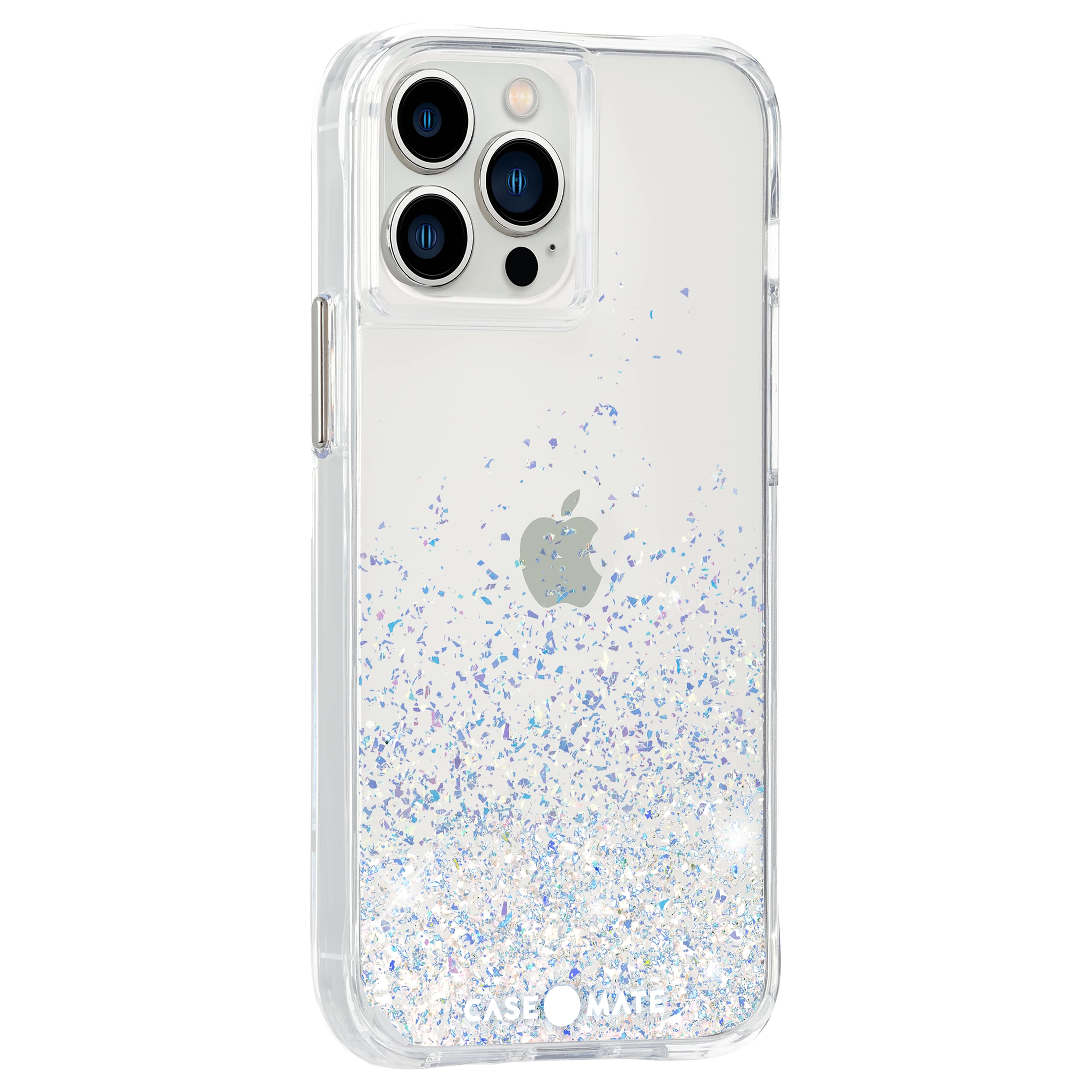 Angle. Case-Mate - Twinkle Ombre Hardshell Case w/ Antimicrobial for iPhone 13 Pro Max - Stardust.