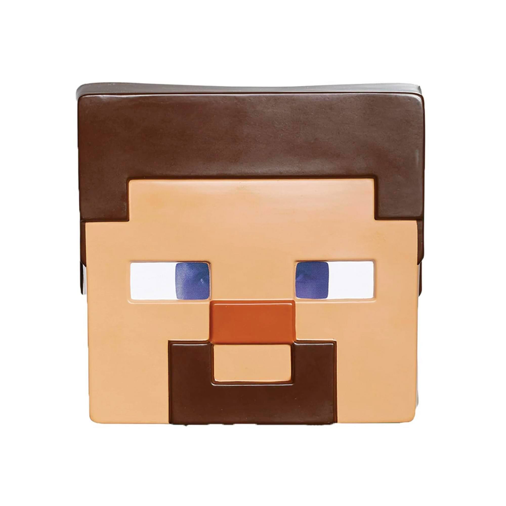 Front. Disguise - Minecraft Steve Adult Costume Mask | One Size Fits Most - Multi-Colored.