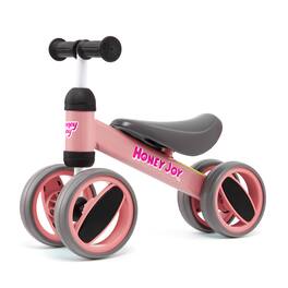 Costway - Baby Balance Bike Toddler Riding Toys w/ 4 Wheels - Pink