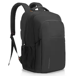 Sharper Image - Laptop Backpack, 35L Water Resistant Bag for Work Business Travel, Fits 16” Laptop - Black
